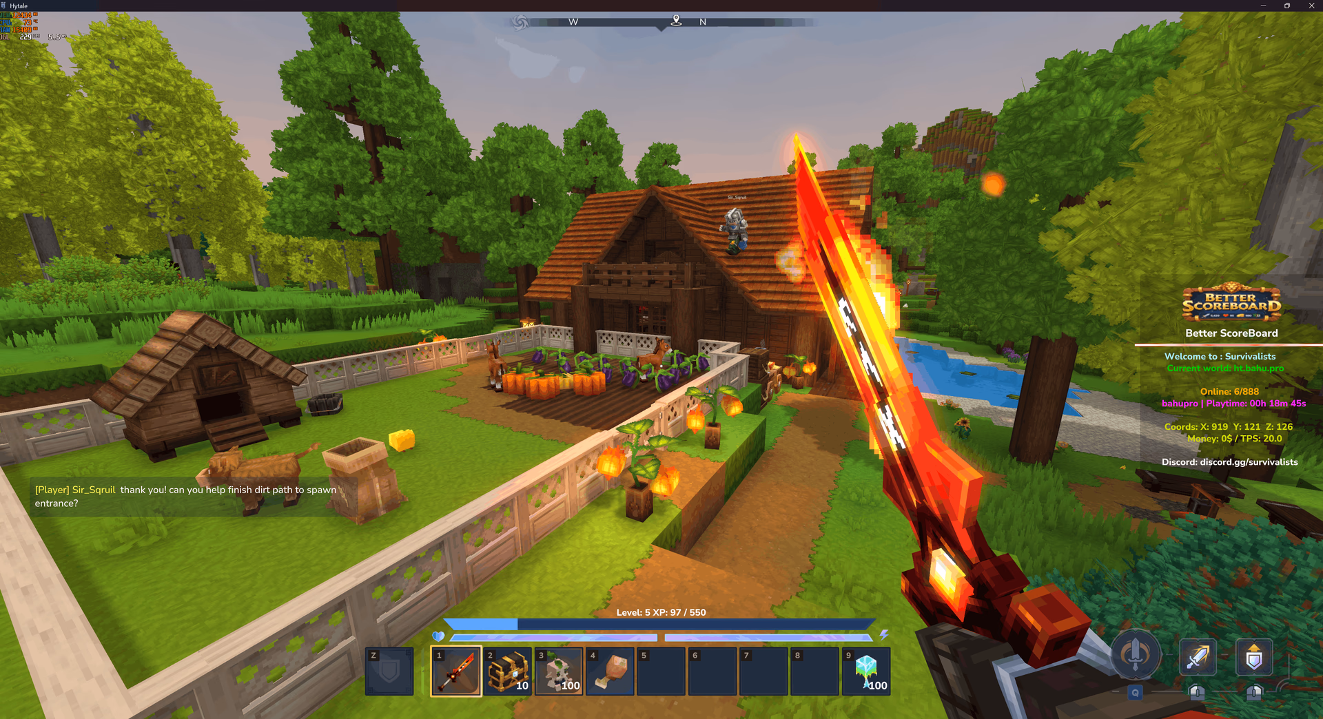 Captura del servidor